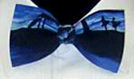 Royal Blue Tropical Print Bow tie