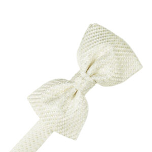 Ivory Venetian Bow tie