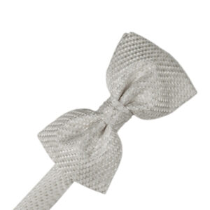 Platinum Venetian Bow tie