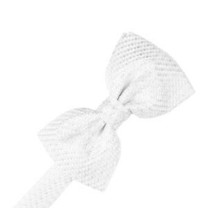 White Venetian Bow tie