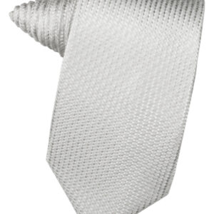 Silver Venetian Windsor tie