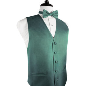Aqua Herringbone Vest