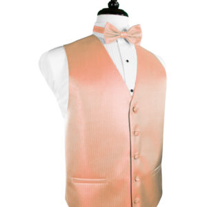 Coral Herringbone Vest