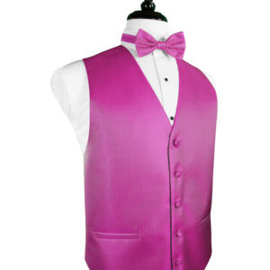 Fuchsia Herringbone Vest