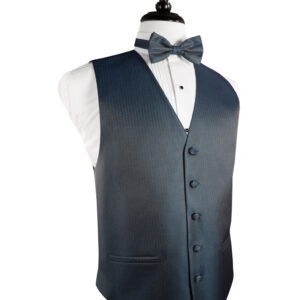 Haze Blue Herringbone Vest
