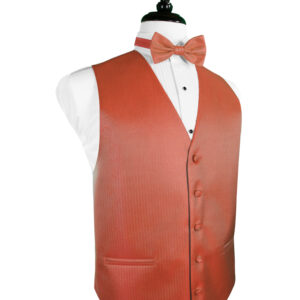 Persimmon Herringbone Vest
