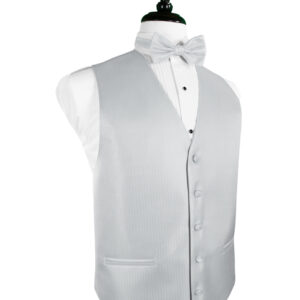 Platinum Herringbone Vest
