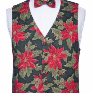 Poinsettia with Holly Vest