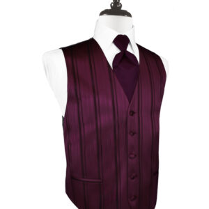 Berry Striped Vest