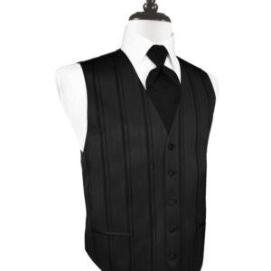 Black Striped Vest