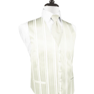 Ivory Striped Vest