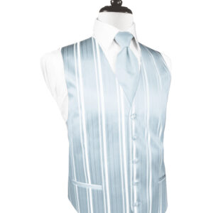 Light Blue Striped Vest