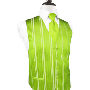 Lime Striped Vest