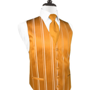 Mandarin Striped Vest