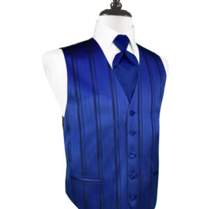Royal Blue Striped Vest