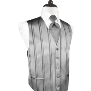 Silver Striped Vest