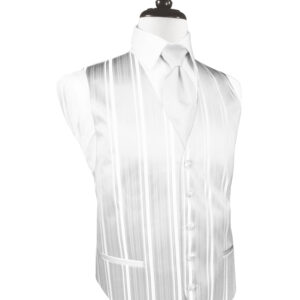 White Striped Vest