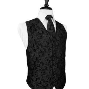 Black Tapestry Vest