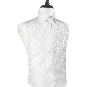White Tapestry Vest