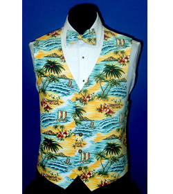 Sunrise Yellow Tropical Print Vest