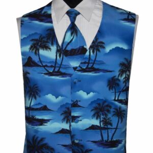 Royal Trade Winds Tropical Print Vest
